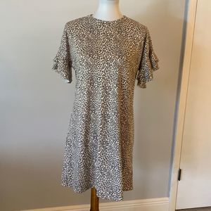 [12PM By Mon Ami] Leopard Print Dress - Size Small